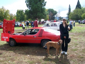 Tucker and Nancy at car show
