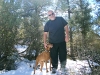 Tucker and Jim at snow